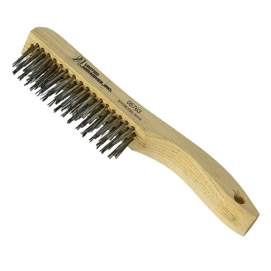 United Abrasives SAIT 05763 4 X 16 Stainless Steel Scratch Brush Shoe Handle Scratch Brush