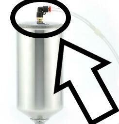 APOLLO TOP LID 90* ELBOW QUICK CONNECT FOR AIR FEED HOSE 5034-ELBOW