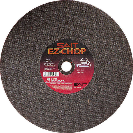 United Abrasives-SAIT 24039 Type 1 14-Inch x 3/32-Inch x 1-Inch General Purpose Chop Saw Blade