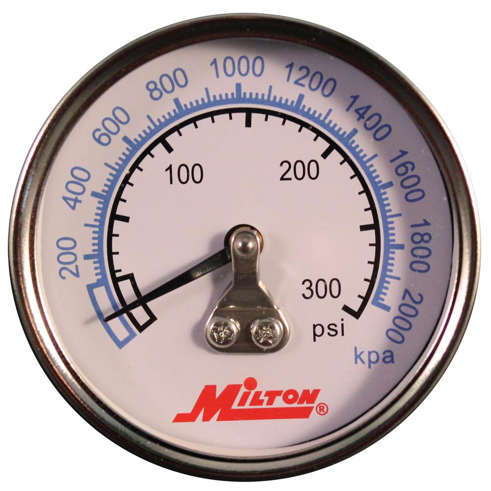 Milton® 1/4" NPT High Pressure Gauge 1192