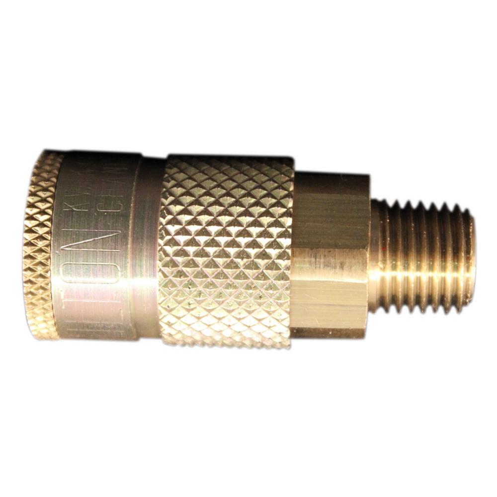 Milton® 1/4" MNPT T-Style Coupler 1/4 MALE T. BODY 786