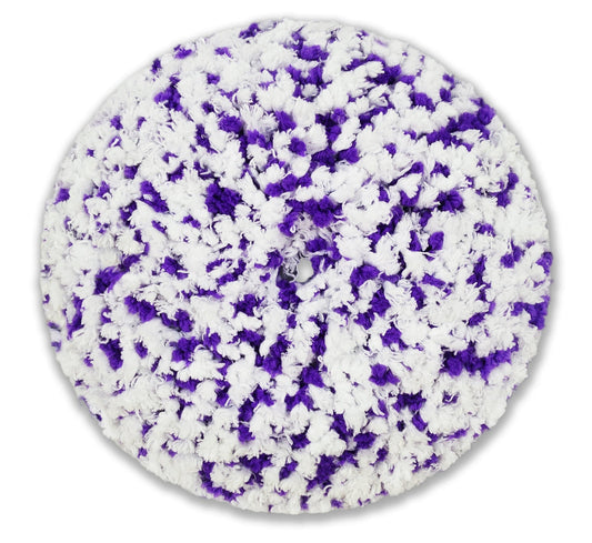 Hi-Tech Industries WHITE/PURPLE MICROFIBER PAD 7.5 X 1.5 VELCRO HB-075