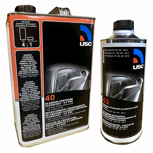 USC GLAMOUR URETHANE CLEARCOAT ACTIVATOR QUART 43-04
