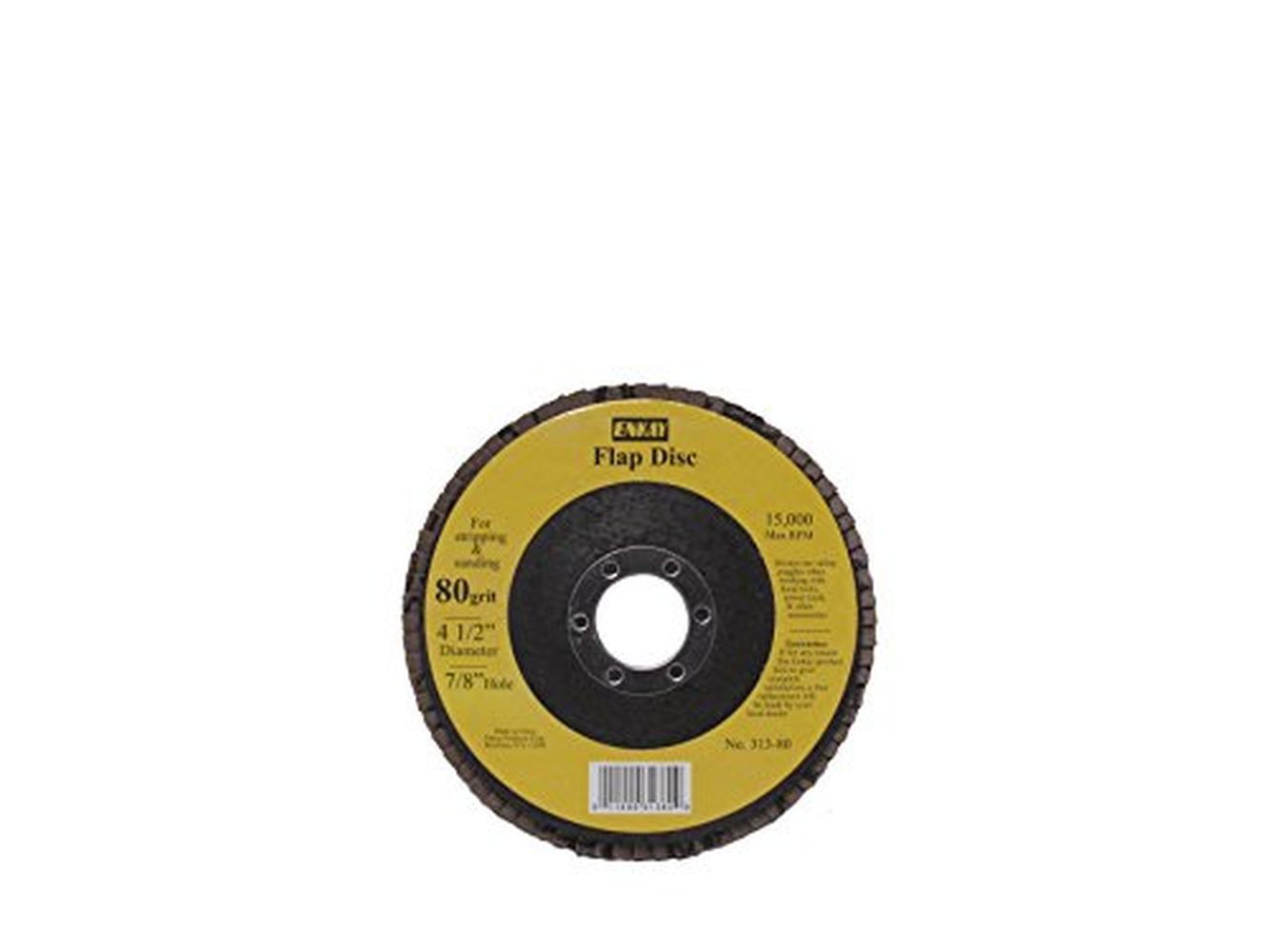 ENKAY FLAP SANDING/GRINDING DISC 4 1/2 #80 (7/8) 313-80