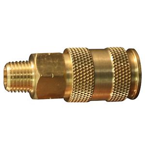 Milton® 765 1/4" MNPT HIGHFLOWPRO® V-Style/Euro Interchange Air Coupler Fitting (High Volume Low Pressure Application)