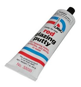 USC RED GLAZING PUTTY 1 lb TUBE(12) 32035
